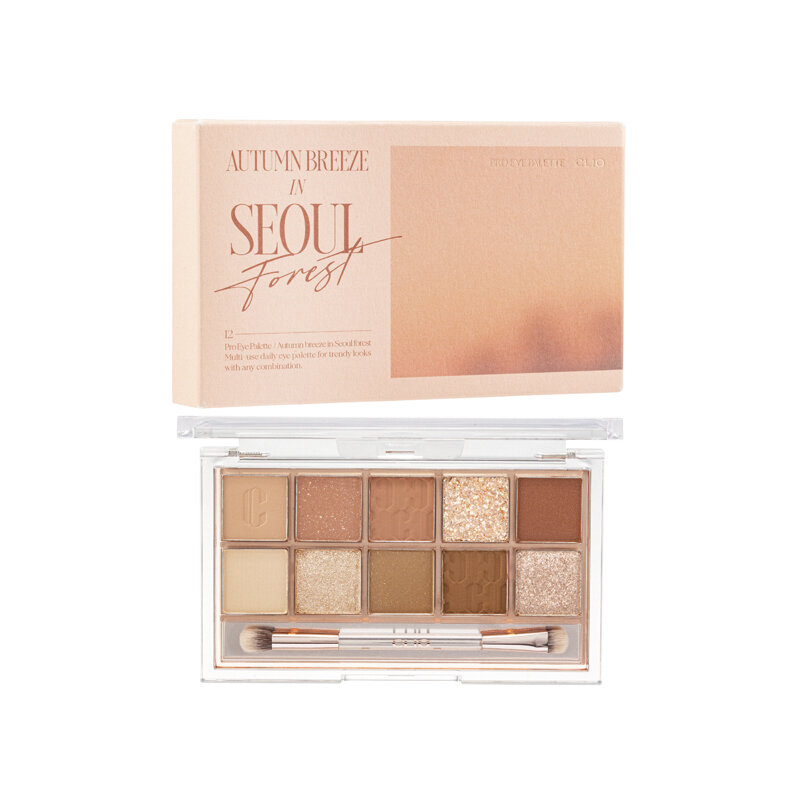 Phấn Mắt Clio Pro Eye Palette 12 Autumn Breeze In Seoul Forest - Image 2