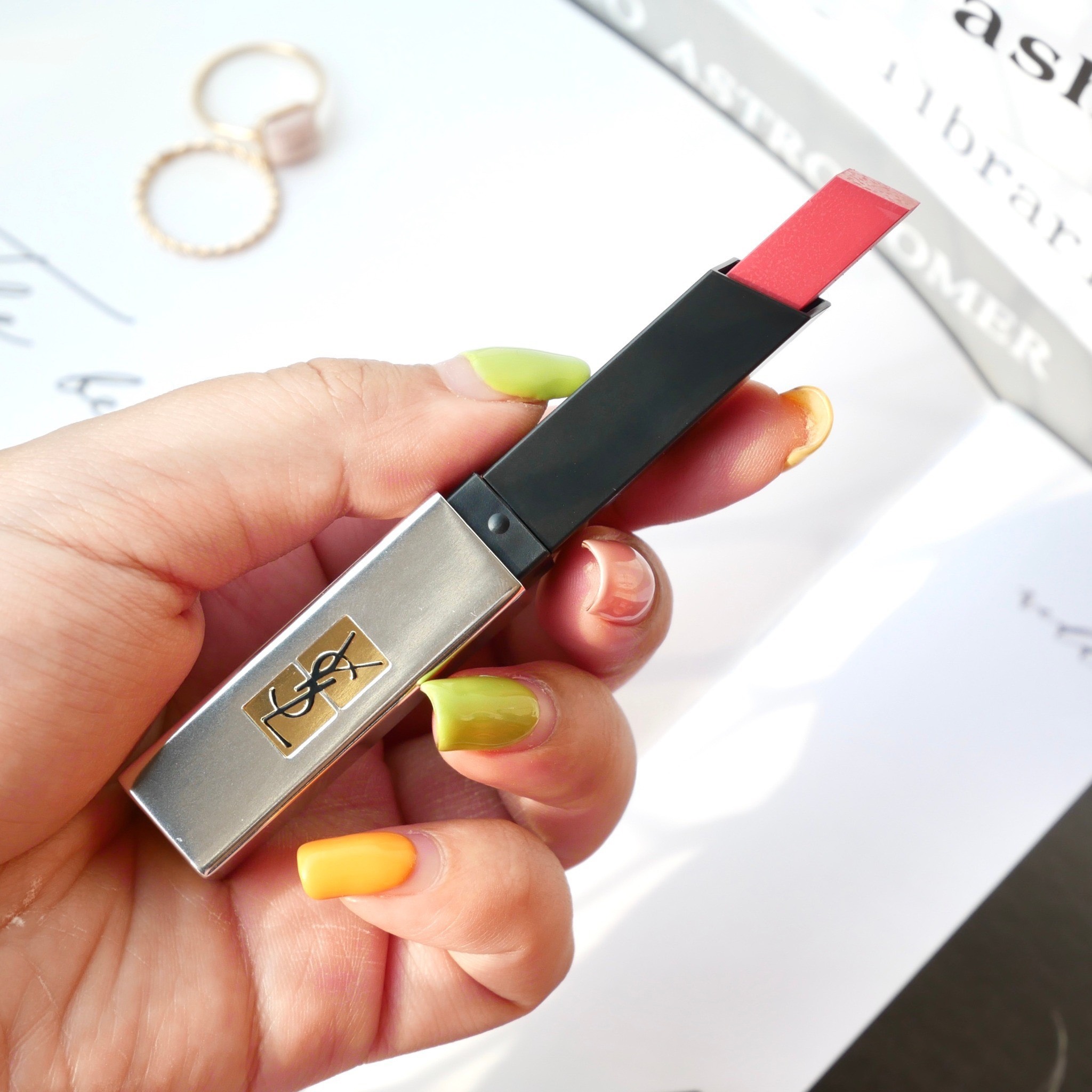 Son YSL Slim 112 Raw Rosewood - Màu Hồng Đào - Image 4