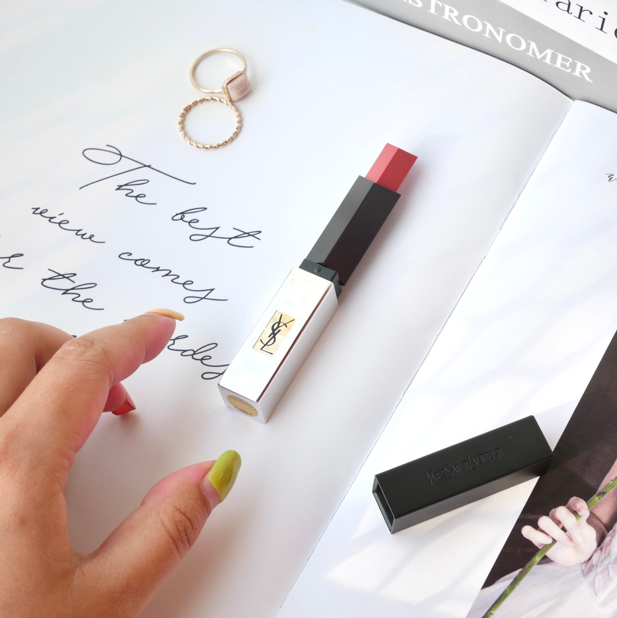 Son YSL Slim 112 Raw Rosewood - Màu Hồng Đào - Image 7
