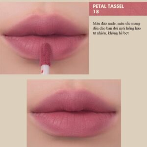Son Romand Zero Velvet Tint #18 Petal Tassel - Màu Hồng Đào Nude - Image 8