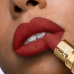 Son Christian Louboutin Beauty Velvet Matte Lip Colour 318M Epic Brunette (New) - Màu Đỏ Gạch - Image 4
