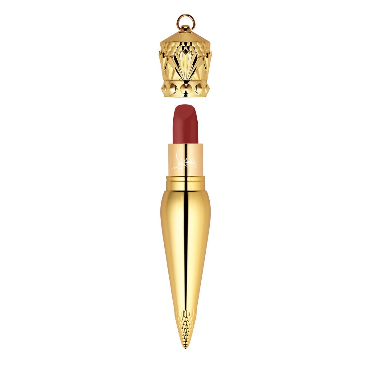Son Christian Louboutin Beauty Velvet Matte Lip Colour 318M Epic Brunette (New) - Màu Đỏ Gạch
