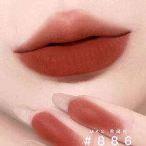 Son MAC Powder Kiss Velvet Blur Slim 886 Marrakesh Mere - Màu Đỏ Nâu - Image 8