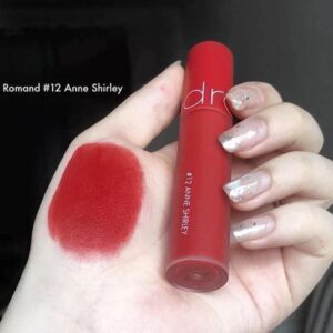 Son Romand Zero Velvet Tint #12 Anne Shirley - Màu Đỏ Cam Tươi - Image 7
