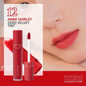 Son Romand Zero Velvet Tint #12 Anne Shirley - Màu Đỏ Cam Tươi - Image 5