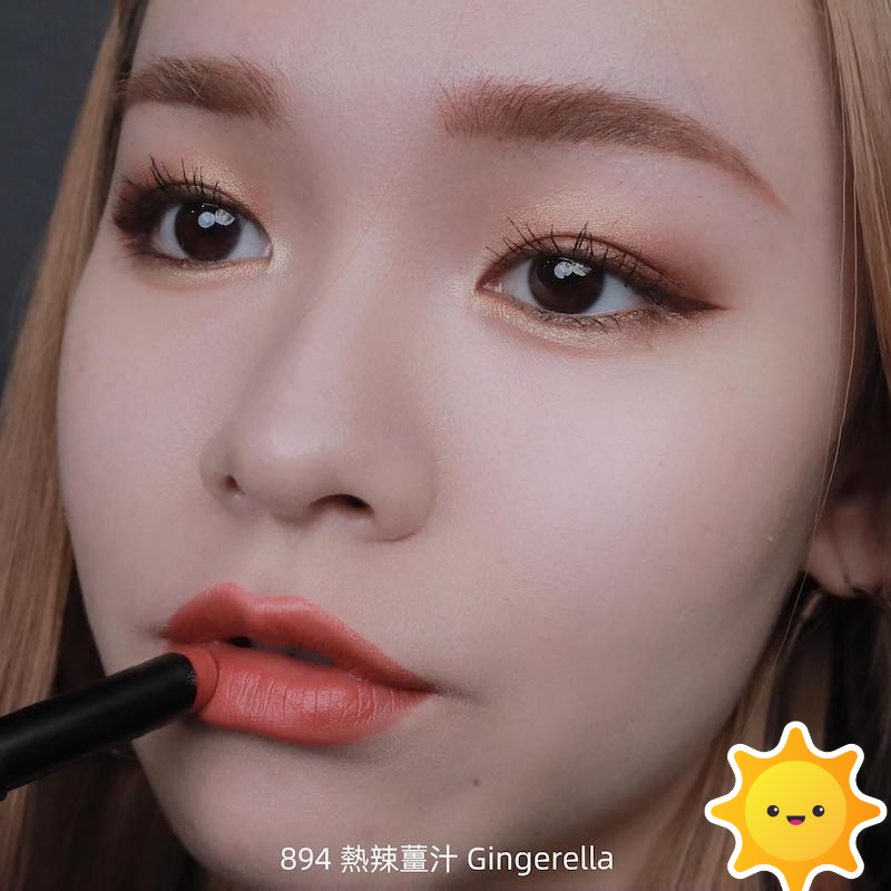 Son MAC Powder Kiss Velvet Blur Slim 894 Gingerella - Màu Cam Đào - Image 4