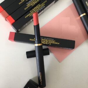 Son MAC Powder Kiss Velvet Blur Slim 898 Sheer Outrage - Màu Hồng Đào - Image 9