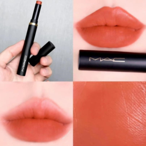 Son MAC Powder Kiss Velvet Blur Slim 895 Sorry Not Sorry - Màu Cam Cháy - Image 3