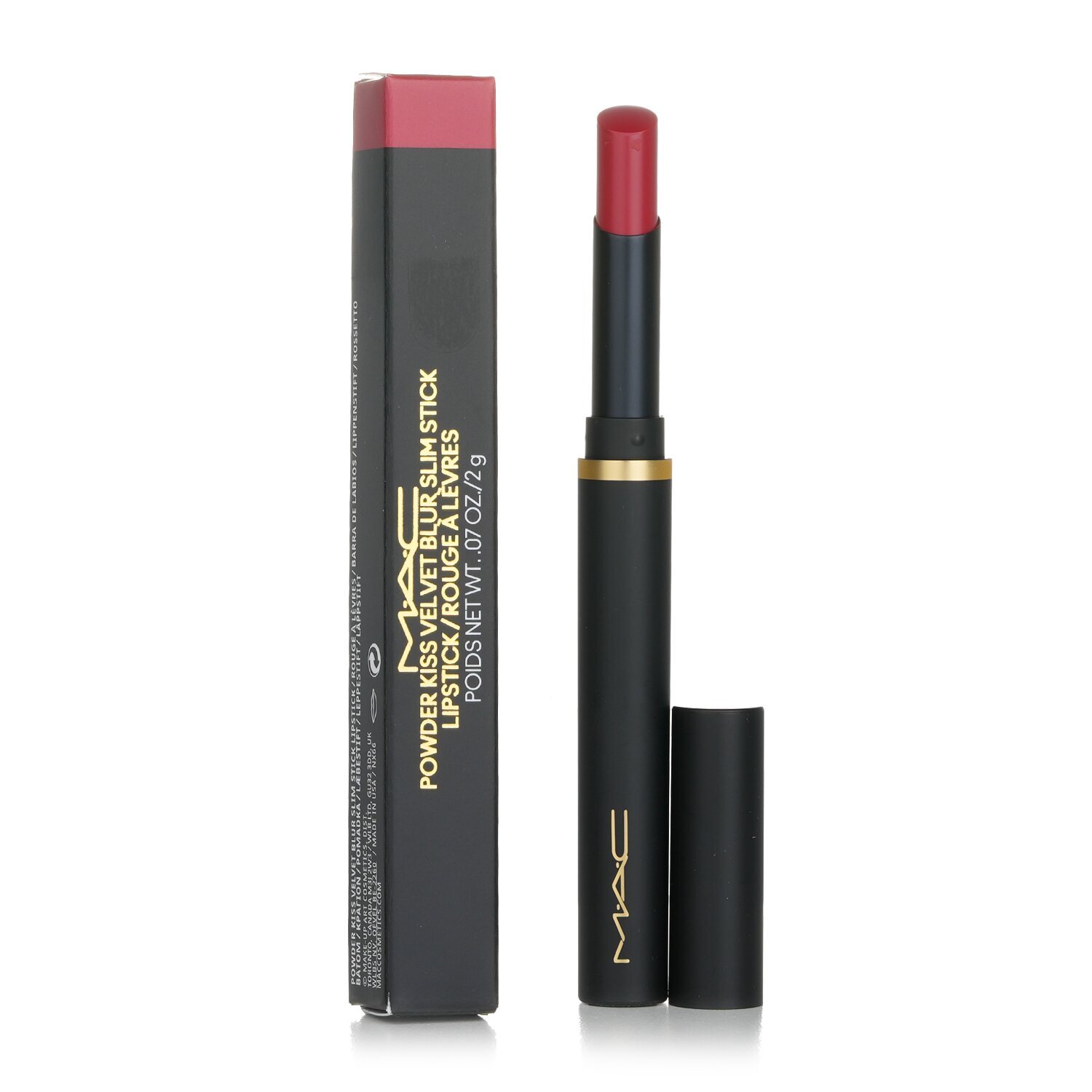 Son MAC Powder Kiss Velvet Slim 897 Stay Curious - Màu Đỏ Hồng - Image 6