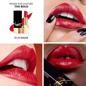 Son YSL The Bold 01 Le Rouge - Màu Đỏ Thuần (New) - Image 3