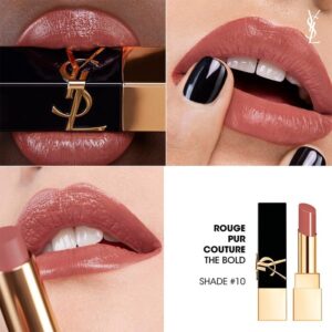 Son YSL The Bold High Pigment Lipstick 10 Brazen Nude - Màu Hồng Nude (New) - Image 3