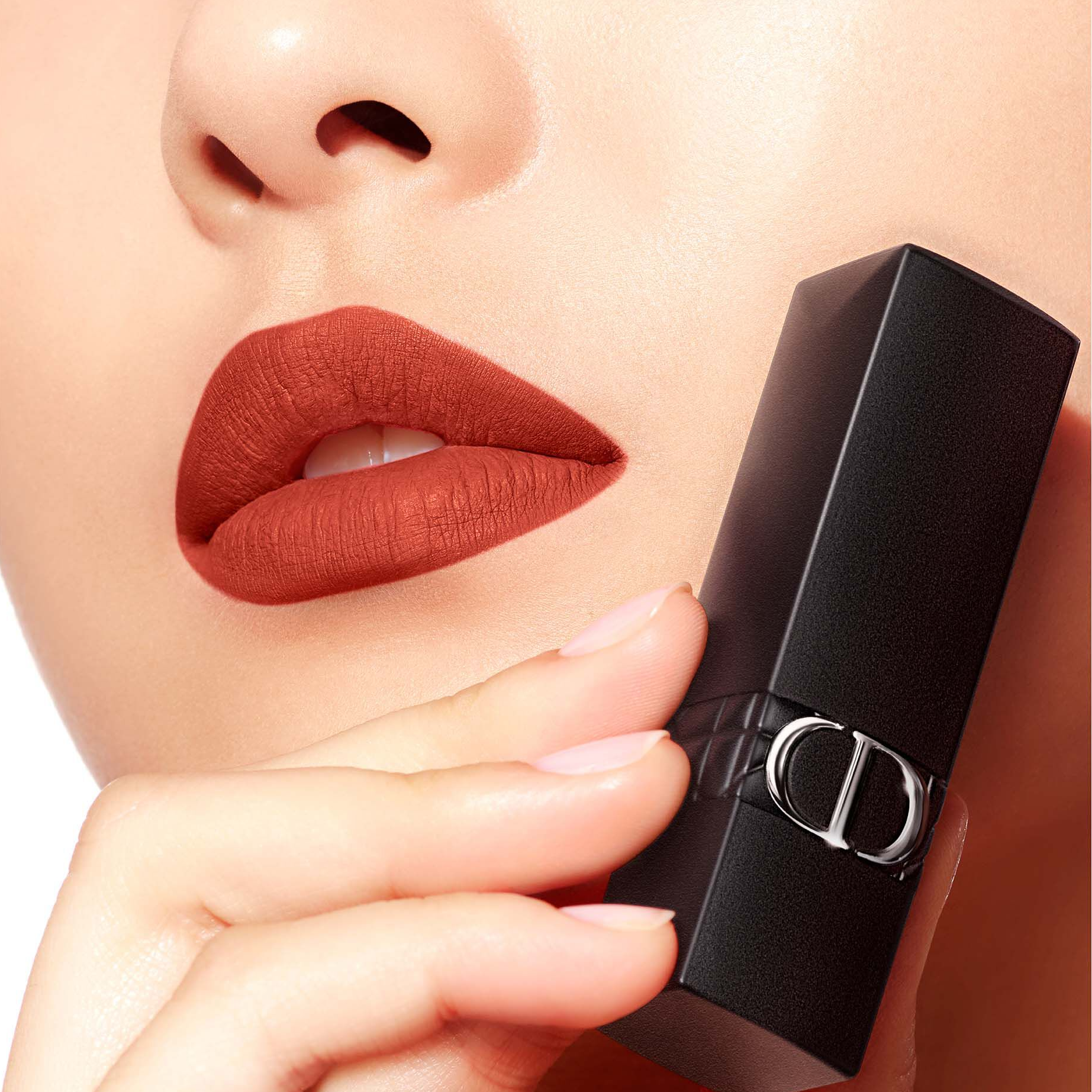 Son Dior Rouge Forever Transfer Proof Lipstick 840 Forever Radiant (New) - Màu Đỏ Gạch - Image 5