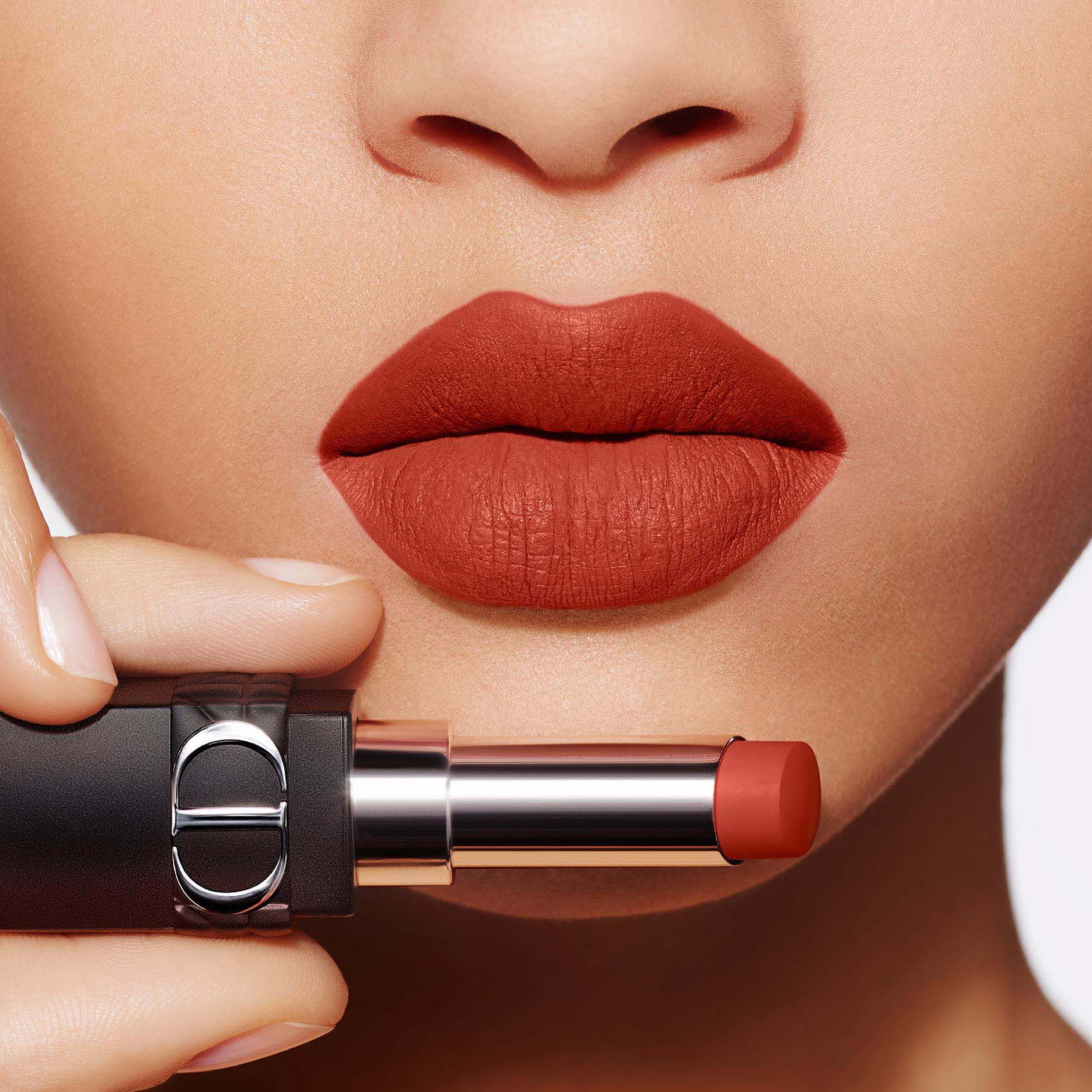 Son Dior Rouge Forever Transfer Proof Lipstick 840 Forever Radiant (New) - Màu Đỏ Gạch - Image 2