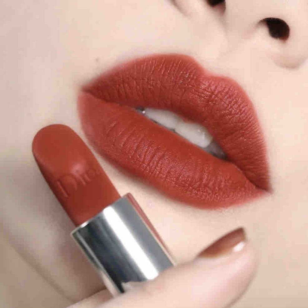 Son Dior Velvet 840 Rayonnate - Màu Đỏ Gạch - Image 2