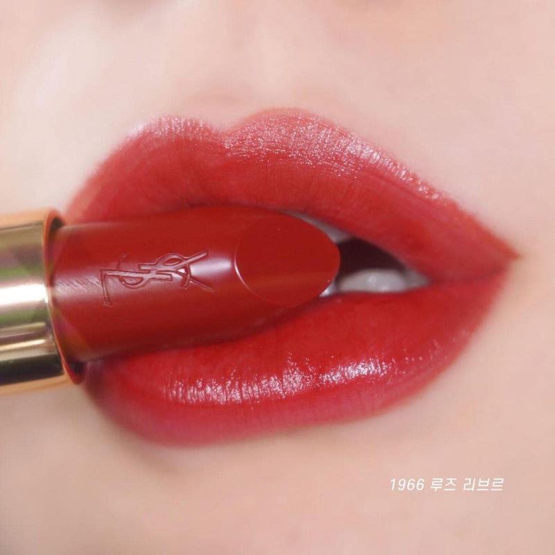 Son YSL Rouge Pur Couture Satin Lipstick Collection 1966 Rouge Libre (New) - Màu Đỏ Gạch - Image 2