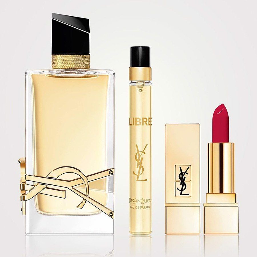 Set Nước Hoa Nữ YSL Yves Saint Laurent Libre EDP Holiday Xmas Gift Set 3 Món (90ML + 10ML + Son YSL 21 Màu Đỏ Ruby) - Image 7