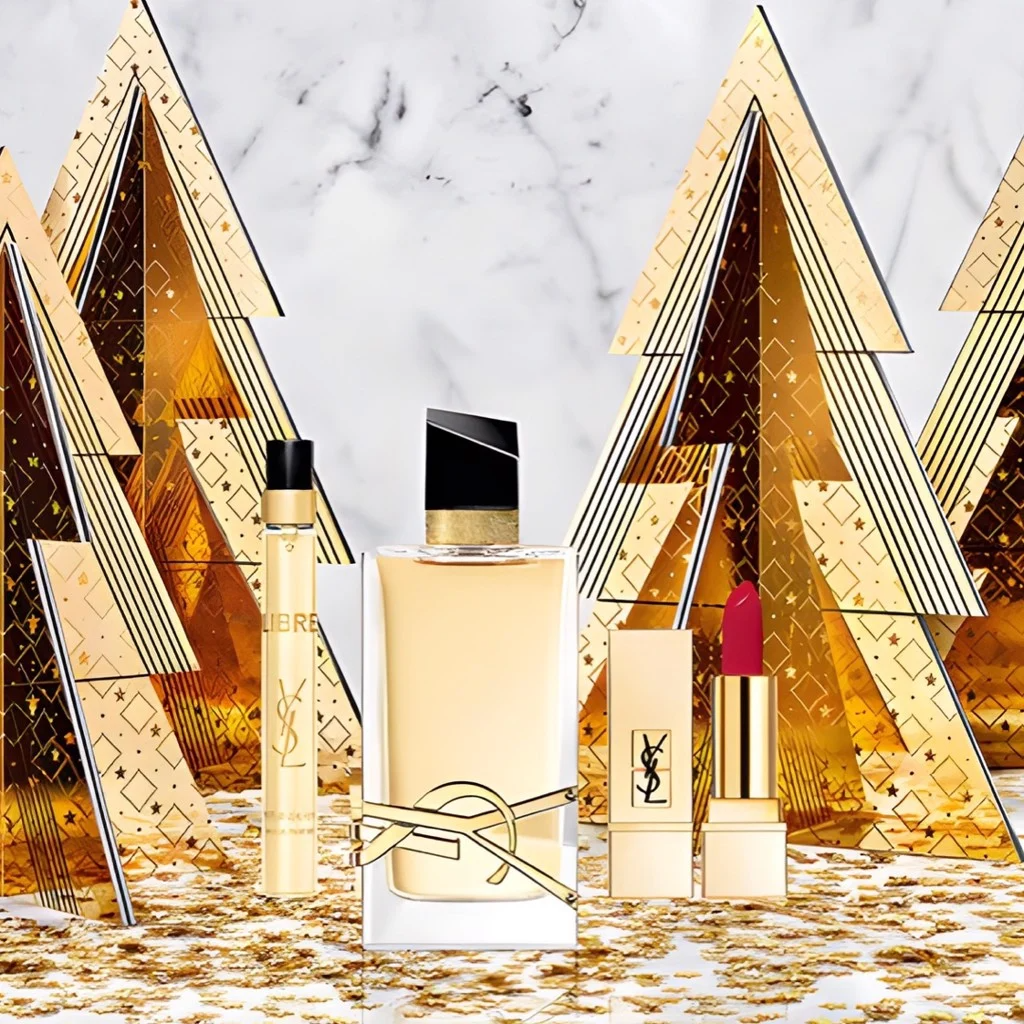 Set Nước Hoa Nữ YSL Yves Saint Laurent Libre EDP Holiday Xmas Gift Set 3 Món (90ML + 10ML + Son YSL 21 Màu Đỏ Ruby) - Image 2
