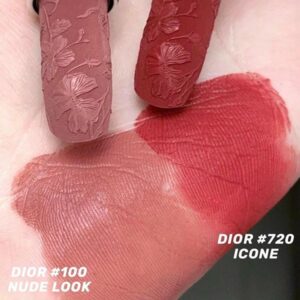 Son Dior Rouge Dior Couture Colour Refillable Lipstick Limited Edition 100 Nude Look Velvet - Màu Hồng Nude - Image 3