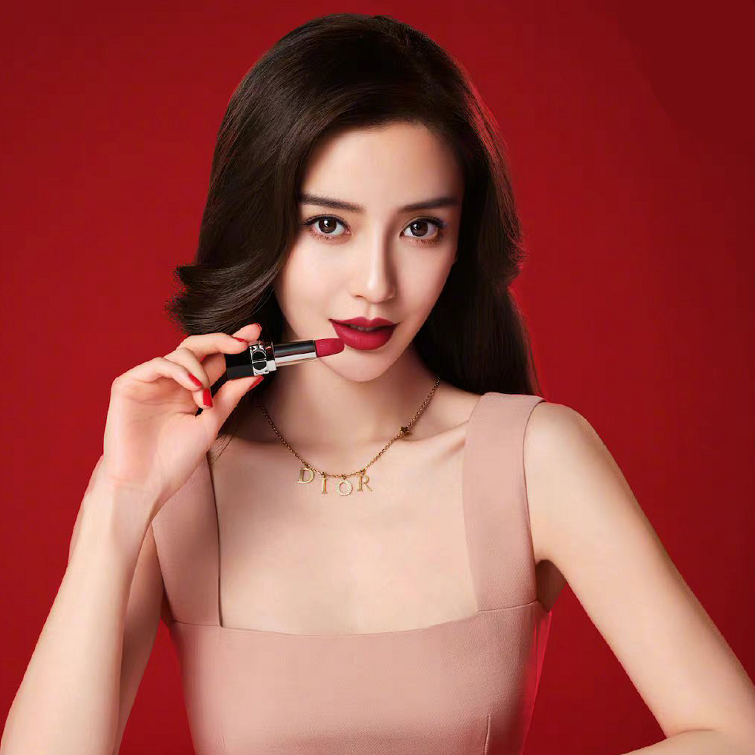 Son Dior Velvet 773 Bonheur (New) - Màu Đỏ Hồng - Image 4