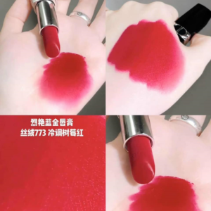 Son Dior Velvet 773 Bonheur (New) - Màu Đỏ Hồng - Image 6