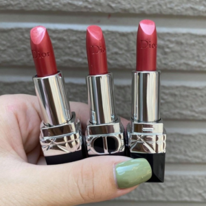 Son Dior Rouge Dior Metallic 525 Chérie New - Màu Hồng Đào - Image 8