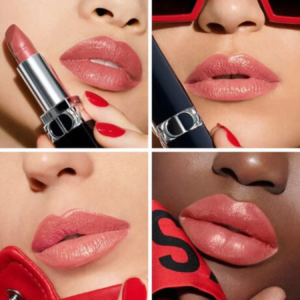 Son Dior Rouge Dior Metallic 525 Chérie New - Màu Hồng Đào - Image 6