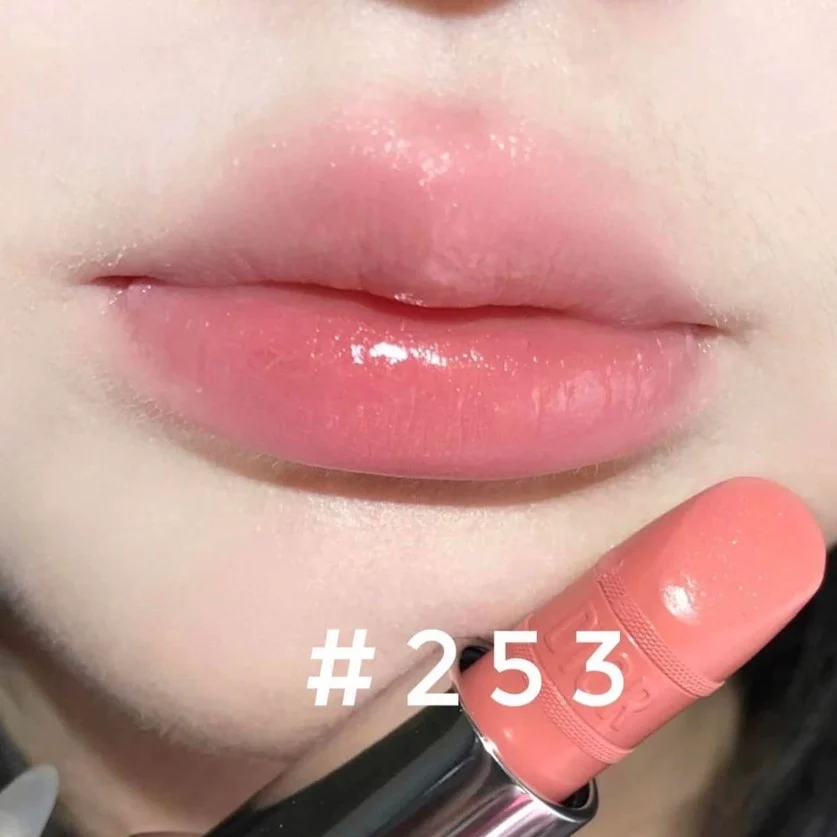 Son Dior Rouge Dior Mitzah Satin Limited Edition 253 Rose Feline - Màu Hồng Baby - Image 2