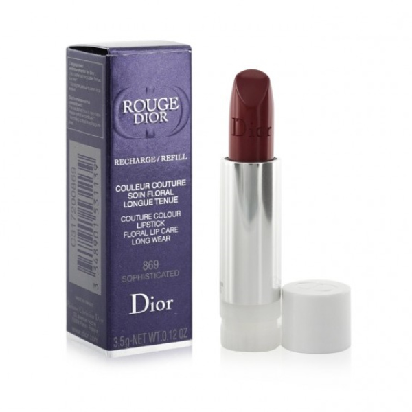 Son Dior Rouge Dior Satin 869 Sophisticated New - Màu Đỏ Nâu - Image 9
