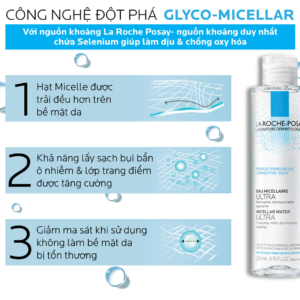 Nước Tẩy Trang Cho Da Nhạy Cảm La Roche-Posay Peaux Sensibles Eau Micellaire Ultra Apaisante 400ml - Image 6