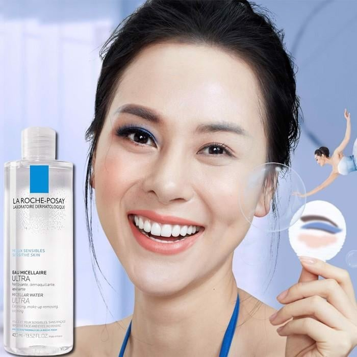 Nước Tẩy Trang Cho Da Nhạy Cảm La Roche-Posay Peaux Sensibles Eau Micellaire Ultra Apaisante 400ml - Image 4