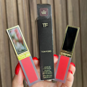 Son Kem Tom Ford Liquid Lip Luxe Matte 16 Scarlet Rouge - Màu Đỏ Thuần - Image 7