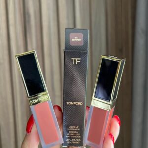 Son Kem Tom Ford Liquid Lip Luxe Matte 123 Devoted - Màu Đỏ Nâu - Image 6