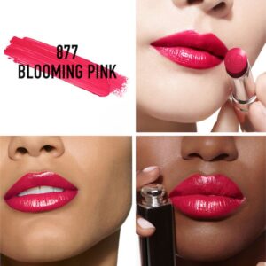 Son Dior Addict Rouge Brillant Couleur Intense 877 Blooming Pink - Màu Hồng Đỏ - Image 3