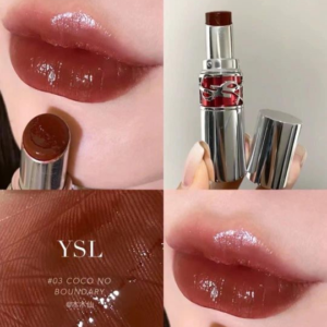 Son YSL Rouge Volupte Candy Glaze 3 Cacao No Boundary - Màu Đỏ Nâu - Image 3