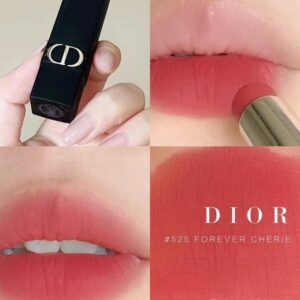 Son Dior Rouge Forever Transfer Proof Lipstick 525 Forever Chérie (New) - Màu Hồng Cam Đất - Image 3
