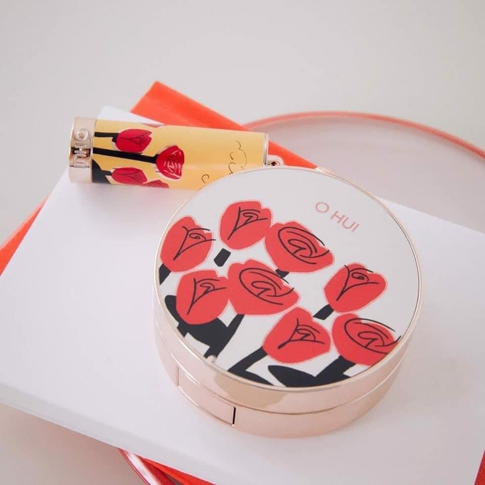 Set Phấn Nước Chống Nắng Ohui Ultimate Cover Lifting Cushion Flower Limited Edition - Image 7
