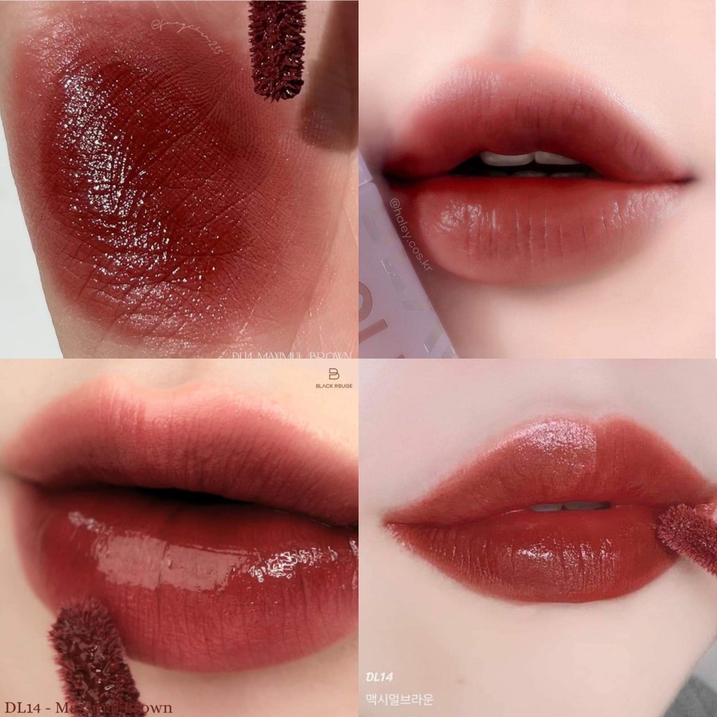 Son Black Rouge Double Layer Over Velvet Ver 2 DL14 Maximal Brown - Màu Nâu Gạch - Image 3