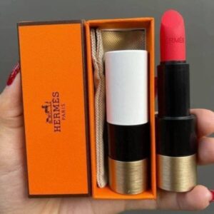 Son Hermès Matte 46 Rouge Exotique - Màu Hồng Cam San Hô - Image 9