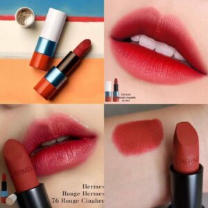 Son Hermès Matte Limited Edition 76 Rouge Cinabre - Màu Đỏ Đất - Image 3