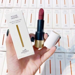 Son Rouge Hermès Matte Lipstick 85 Rouge H – Màu Đỏ Rượu - Image 6