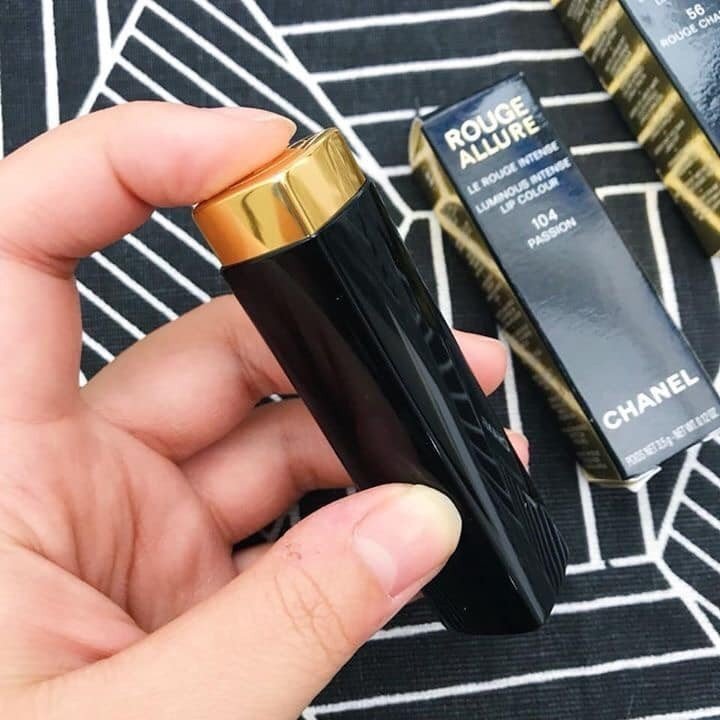 Son Chanel Rouge Allure Luminous Intense 104 Passion - Màu Đỏ Thuần Ánh Cam - Image 7