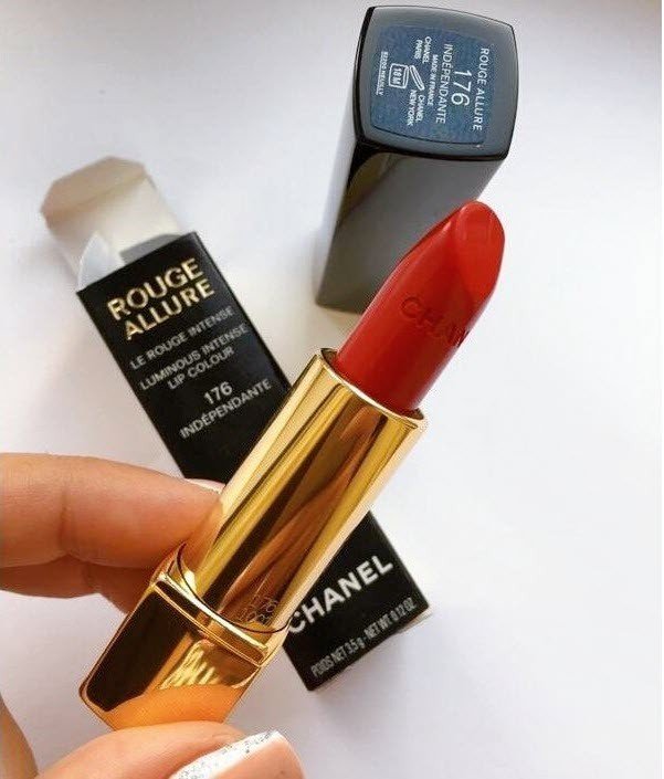 Son Chanel Rouge Allure Luminous Intense 176 Indépendante - Màu Đỏ Cam - Image 7