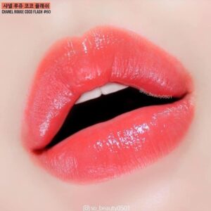 Son Chanel Rouge Coco Flash Hydrating Vibrant Shine Lip Colour 60 Beat - Màu Hồng Cam San Hô - Image 5