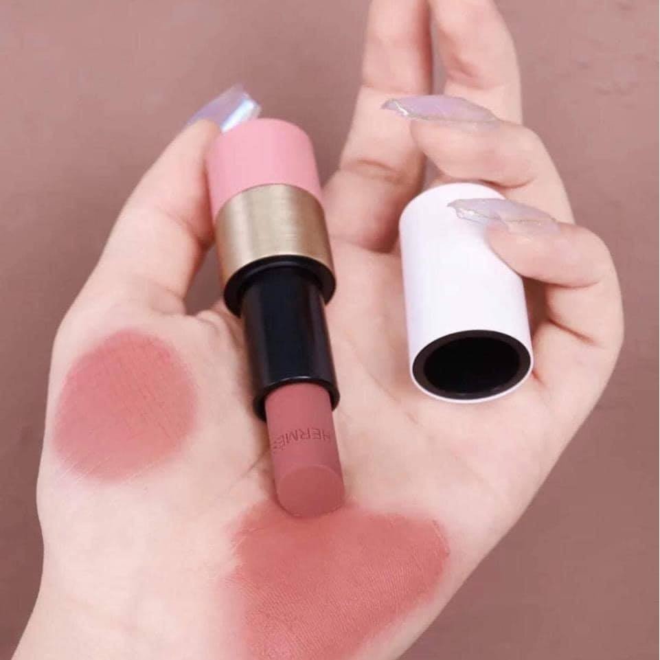 Son Dưỡng Rose Hermès Rosy Lip Enhancer 49 Rose Tan - Màu Hồng Đất - Image 3