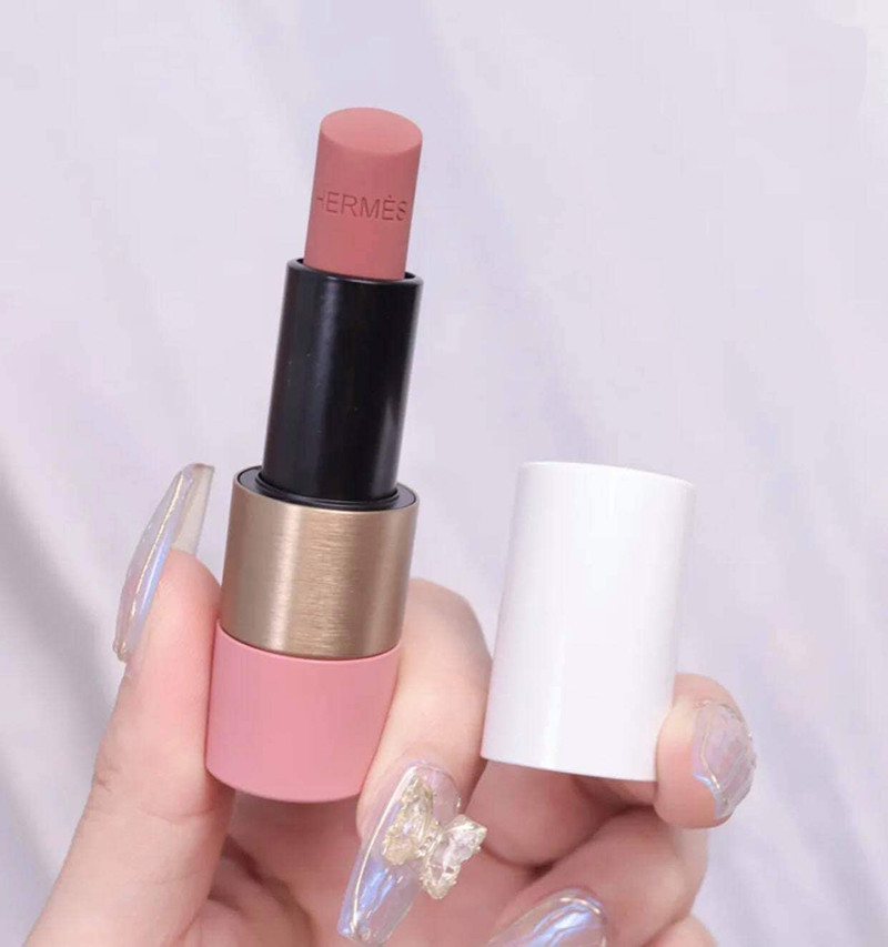Son Dưỡng Rose Hermès Rosy Lip Enhancer 49 Rose Tan - Màu Hồng Đất - Image 6