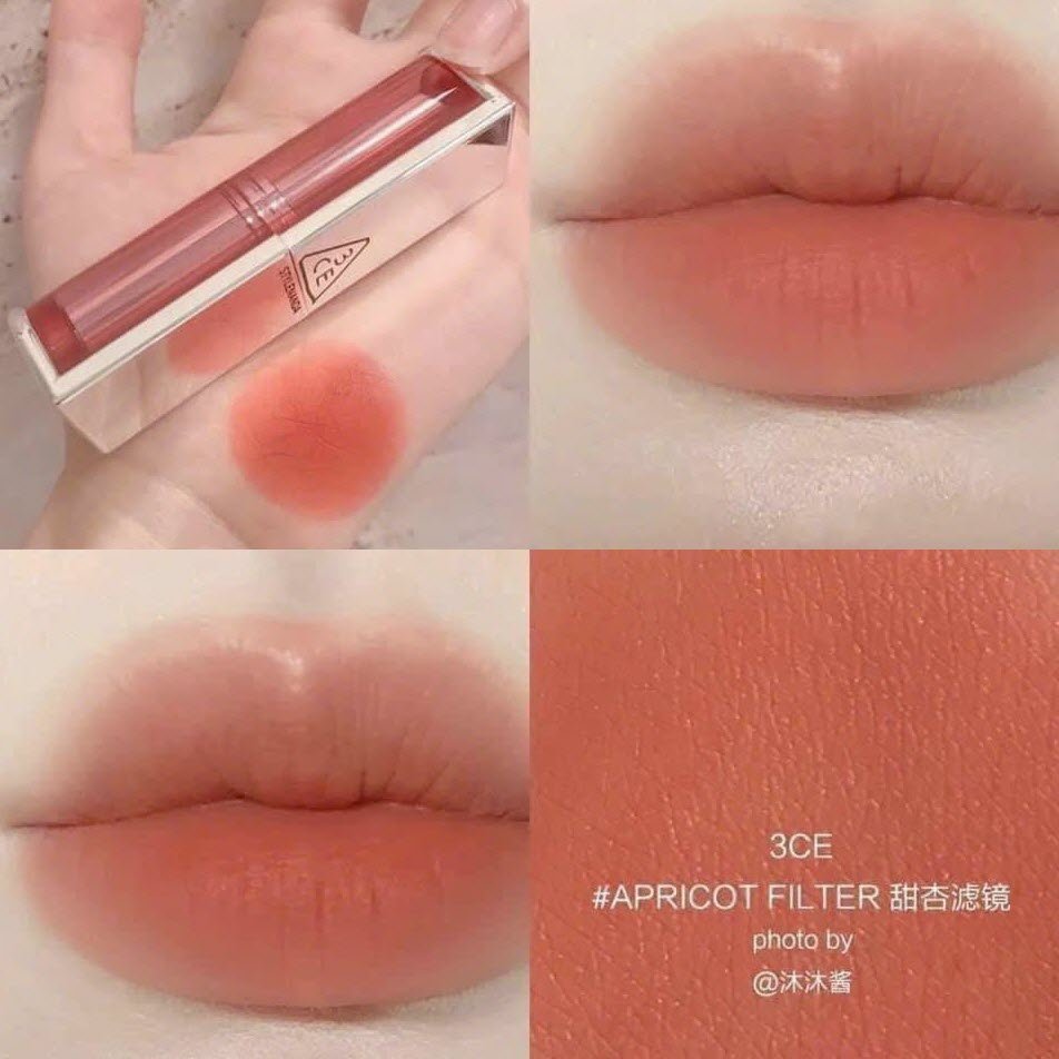 Son 3CE Blur Matte Lipstick Apricot Filter - Màu Cam Đào San Hô - Image 3