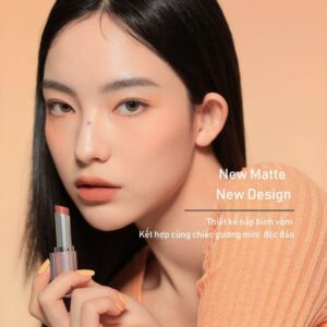 Son 3CE Blur Matte Lipstick Apricot Filter - Màu Cam Đào San Hô - Image 4