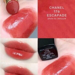 Son Chanel Rouge Coco Flash Hydrating Vibrant Shine Lip Colour 176 Escapade - Màu Đỏ Đất - Image 3