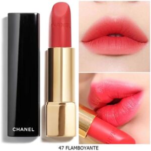 Son Chanel Rouge Allure Velvet 47 Flamboyante - Màu Đỏ Đào Ánh Cam - Image 3
