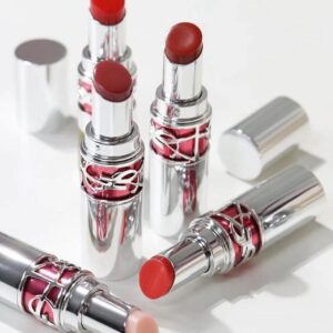 Son YSL Rouge Volupte Candy Glaze 9 Tangerine Tease - Màu Đỏ Tươi Ánh Cam - Image 5